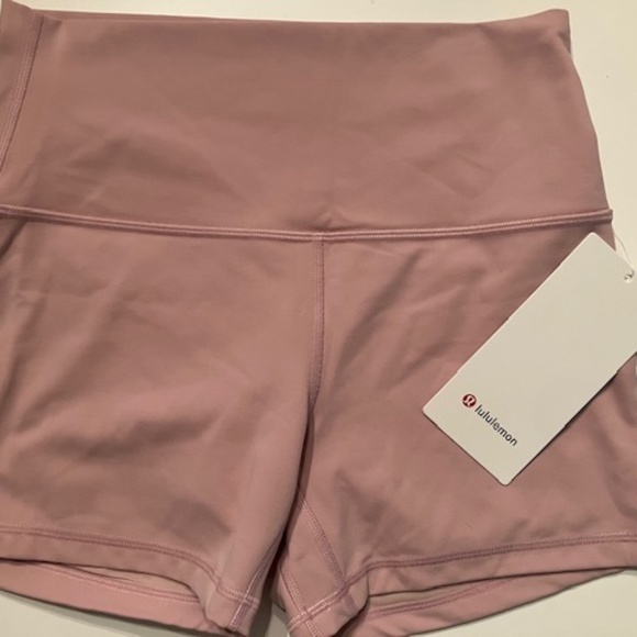 Lululemon Align Biker High-Rise Short 4" Pink Haze size 8 NWT - Picture 1 of 3